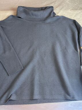 Jones New York Slate Blue Turtleneck Sweater woman’s plus 2x